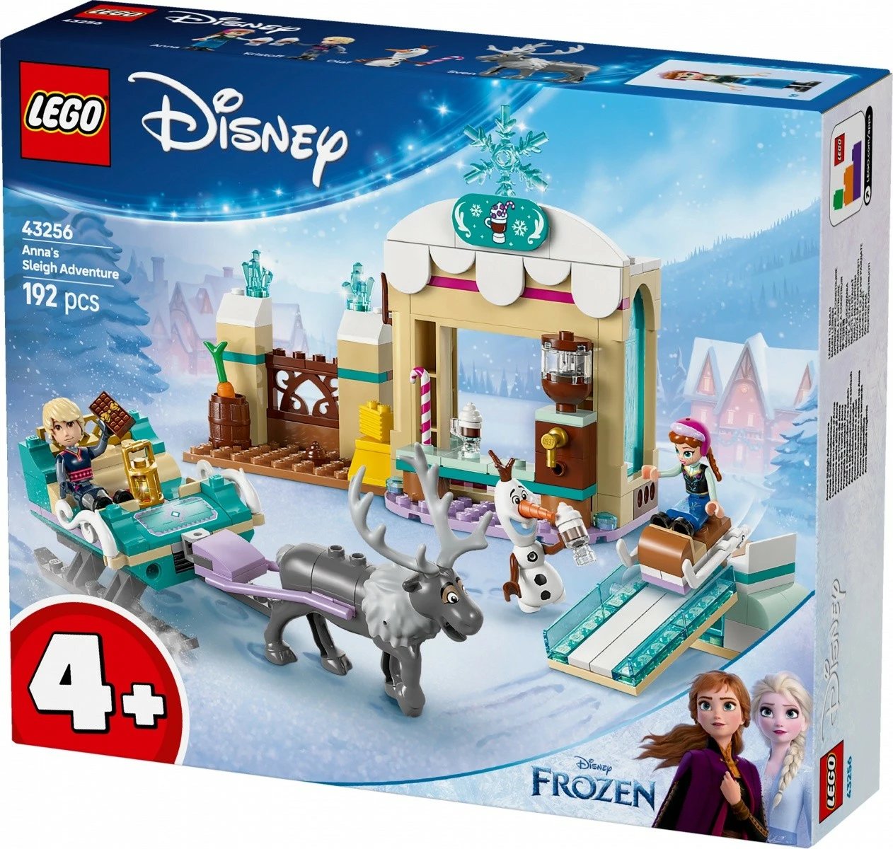 Set LEGO Disney Frozen Anna's Sledding Adventure 43256, 192 pjesë, për fëmijë, shumëngjyrësh
