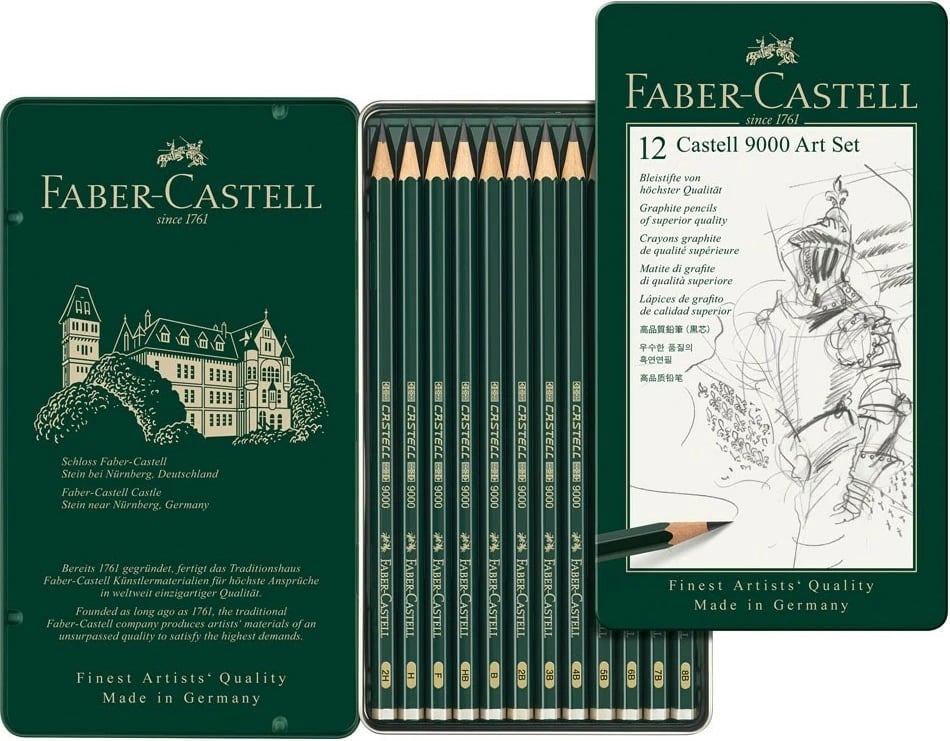 Set lapsash FABER-CASTELL Castell 9000 12 copë