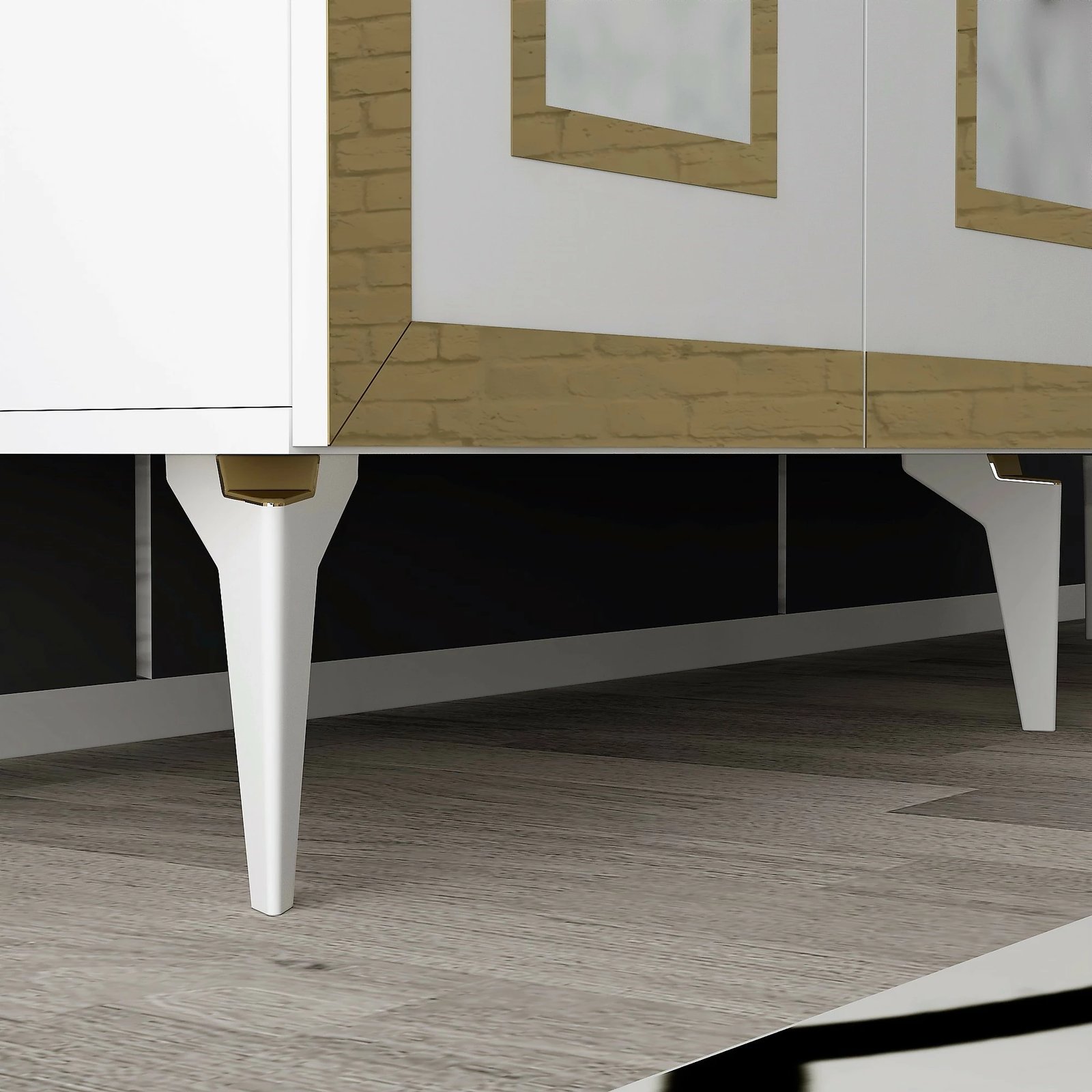 Konsolë Hanah Home, Karya, e bardhë dhe ari