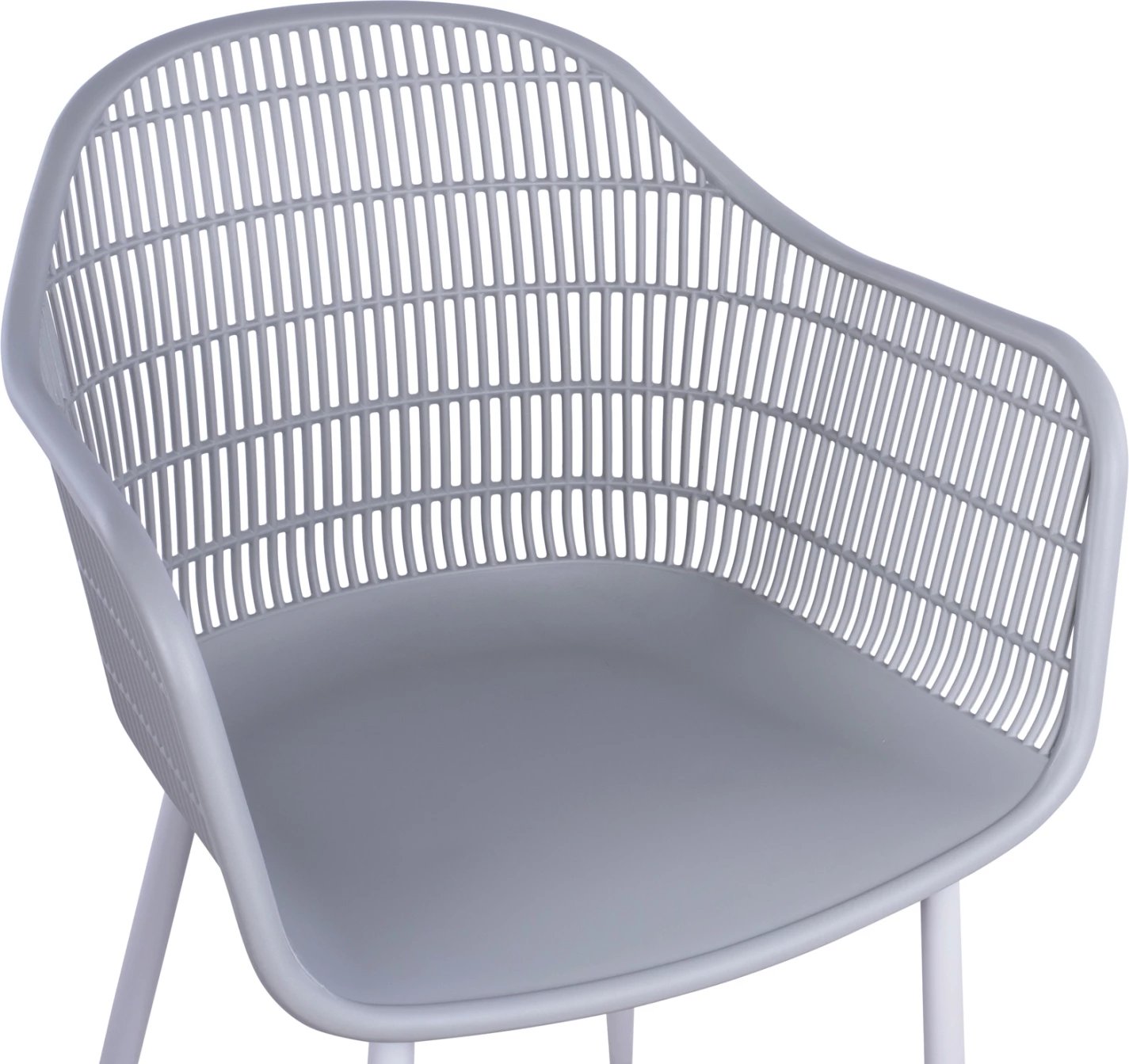 Karrige me krahë Hadi polipropileni gri 61x57x85cm FH8511.10, set prej 4 copë