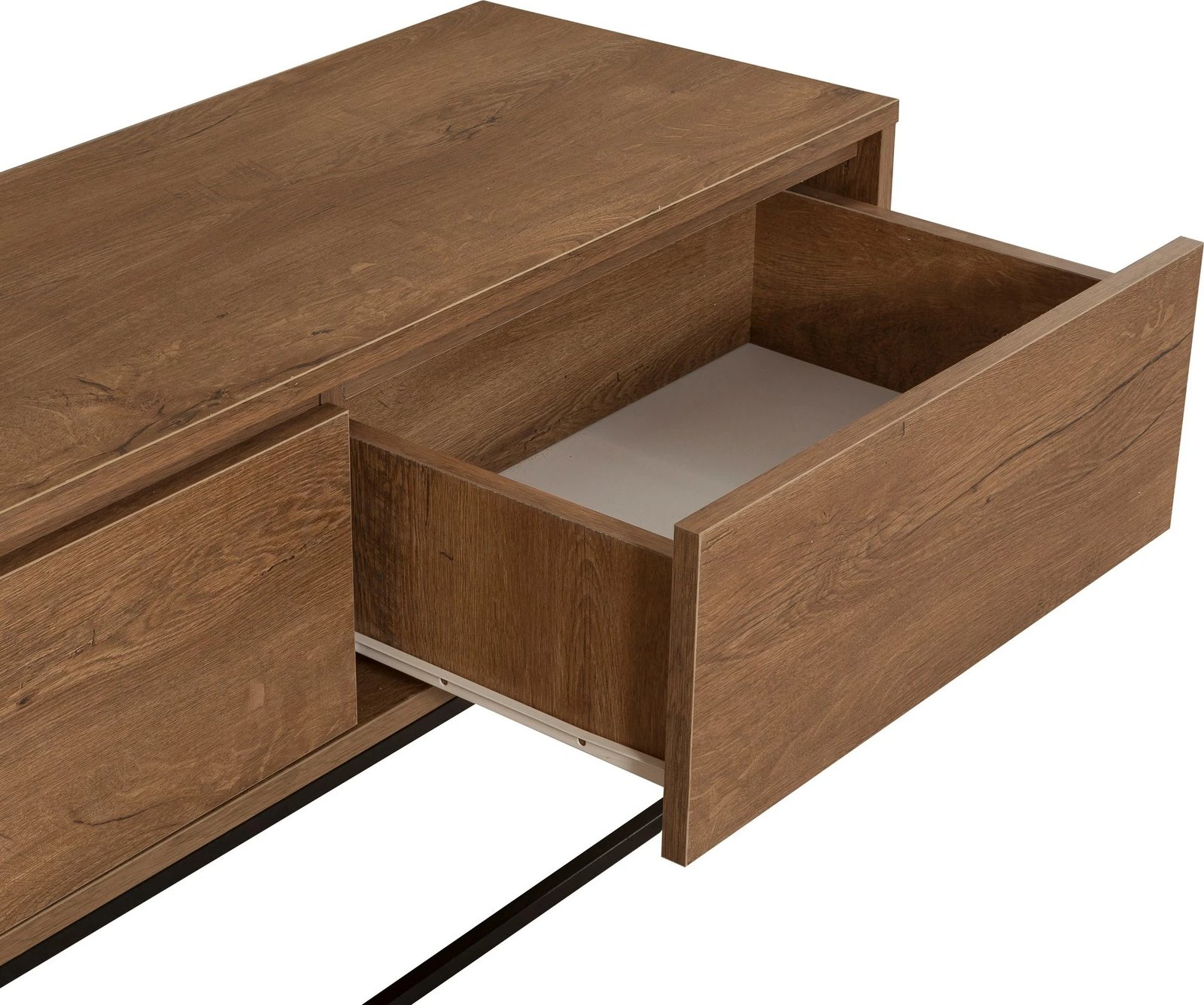 Set mobiljesh për dhomë dite Skye Decor, Laxus Takım 24, ngjyrë arre dhe e zezë