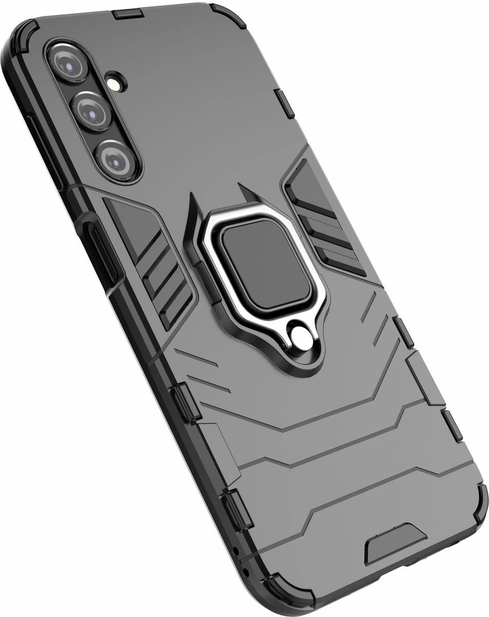 Mbështjellës Hurtel Ring Armor për Samsung Galaxy A24 4G, me unazë, i zi Mbështjellës Hurtel Ring Armor për Samsung Galaxy A24 4G, me unazë, i zi