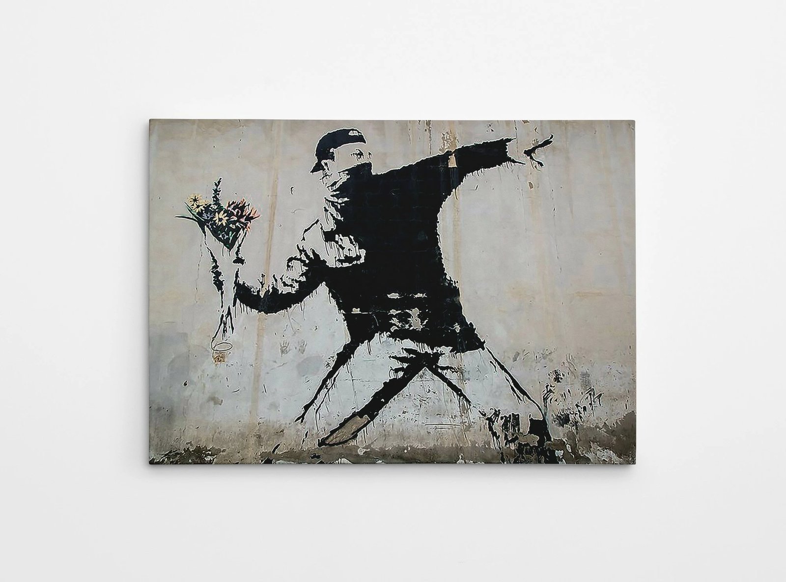 Pikturë dekorative në kanavacë, Rage Flower Thrower, shumëngjyrëshe, 50x70cm