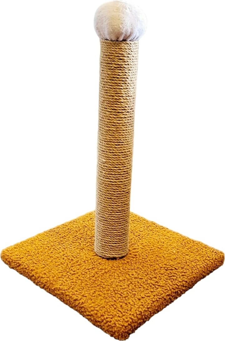 Shtyllë për gërvishtje për mace, ngjyrë mustardë, Hanah Home, Tırma L