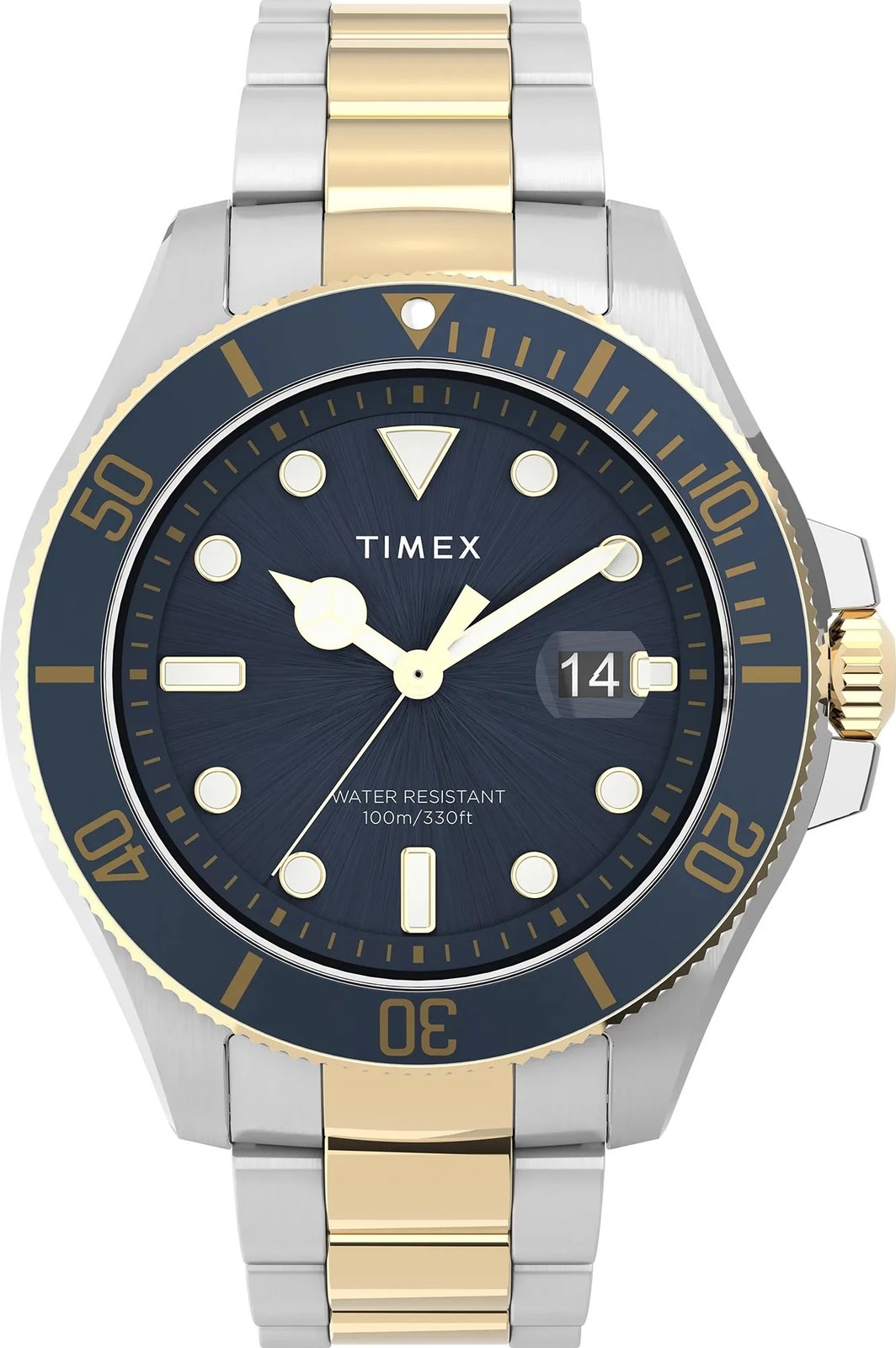 Orë dore për meshkuj TIMEX Harborside, dyngjyrëshe