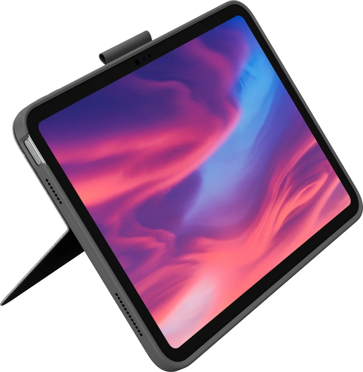 Mbështjellës me tastierë Logitech Combo Touch, QWERTZ, Gjermanisht, Touchpad, Gri