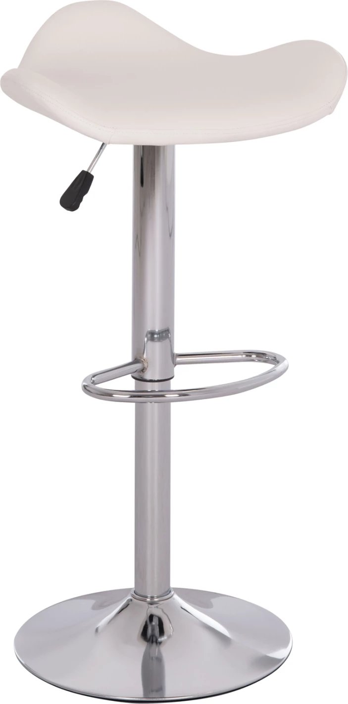 Karrige për bar rrotulluese GANNA, lëkurë PU e bardhë, FH201.22, set prej 2 copë, 44x42x87cm