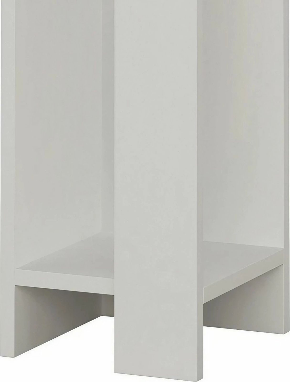 Komodinë anësore e majtë Skye Decor, Elos, e bardhë