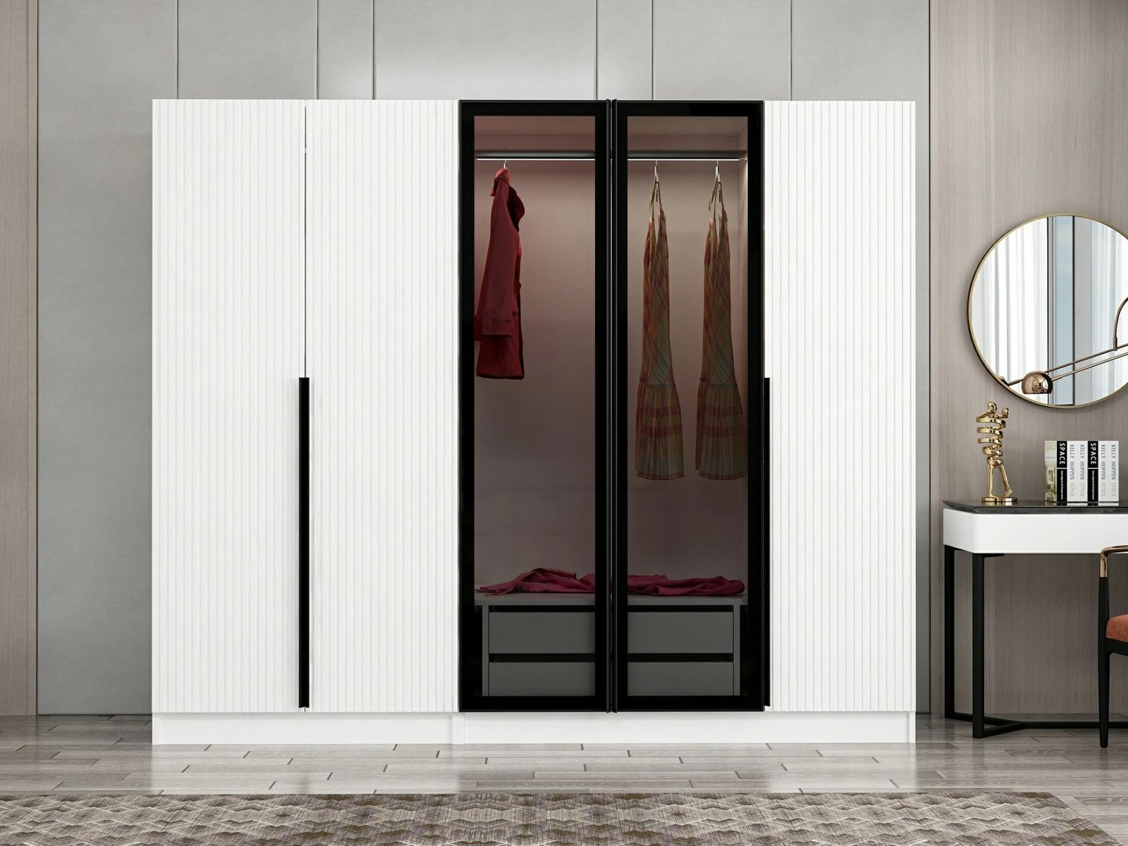 Dollap garderobe Fume, Skye Decor, Kale Plus - 7811