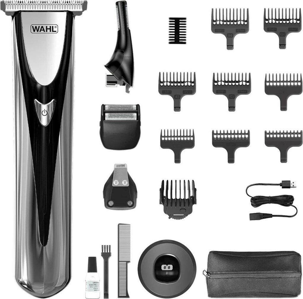 Makinë rroje Wahl Elite Groom, 3028050, me bateri Lithium-Ion, e zezë/argjendtë