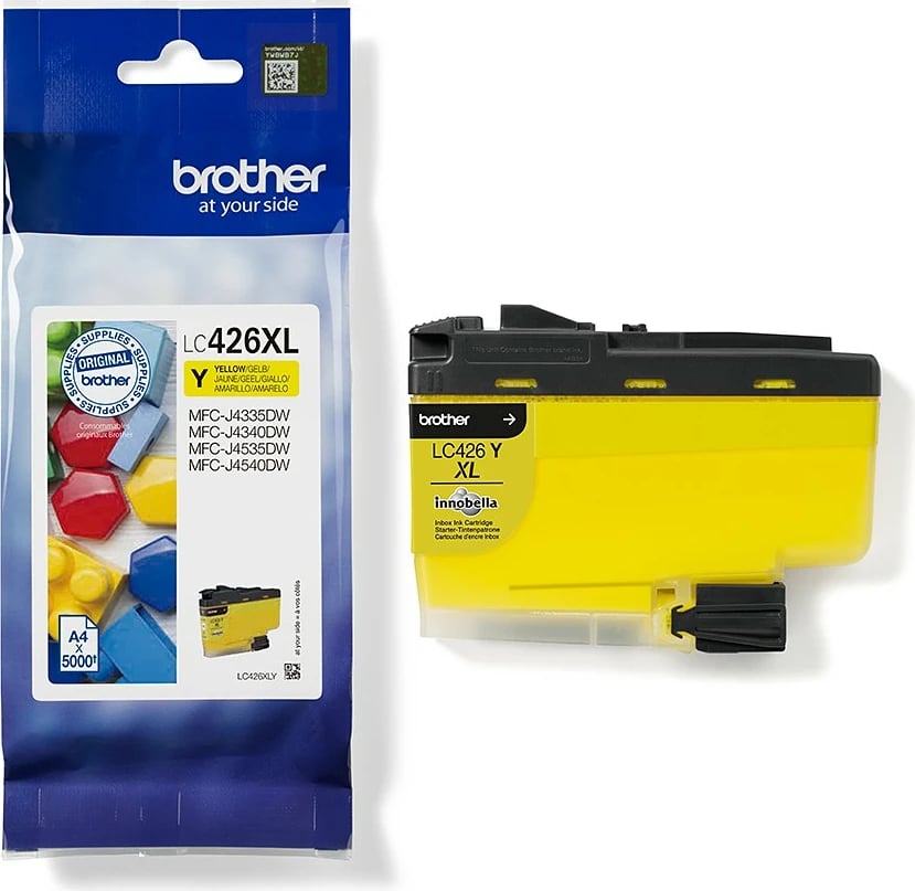 Toner Brother LC426XLY, verdhë, 5000 faqe, origjinal Toner Brother LC426XLY, verdhë, 5000 faqe, origjinal