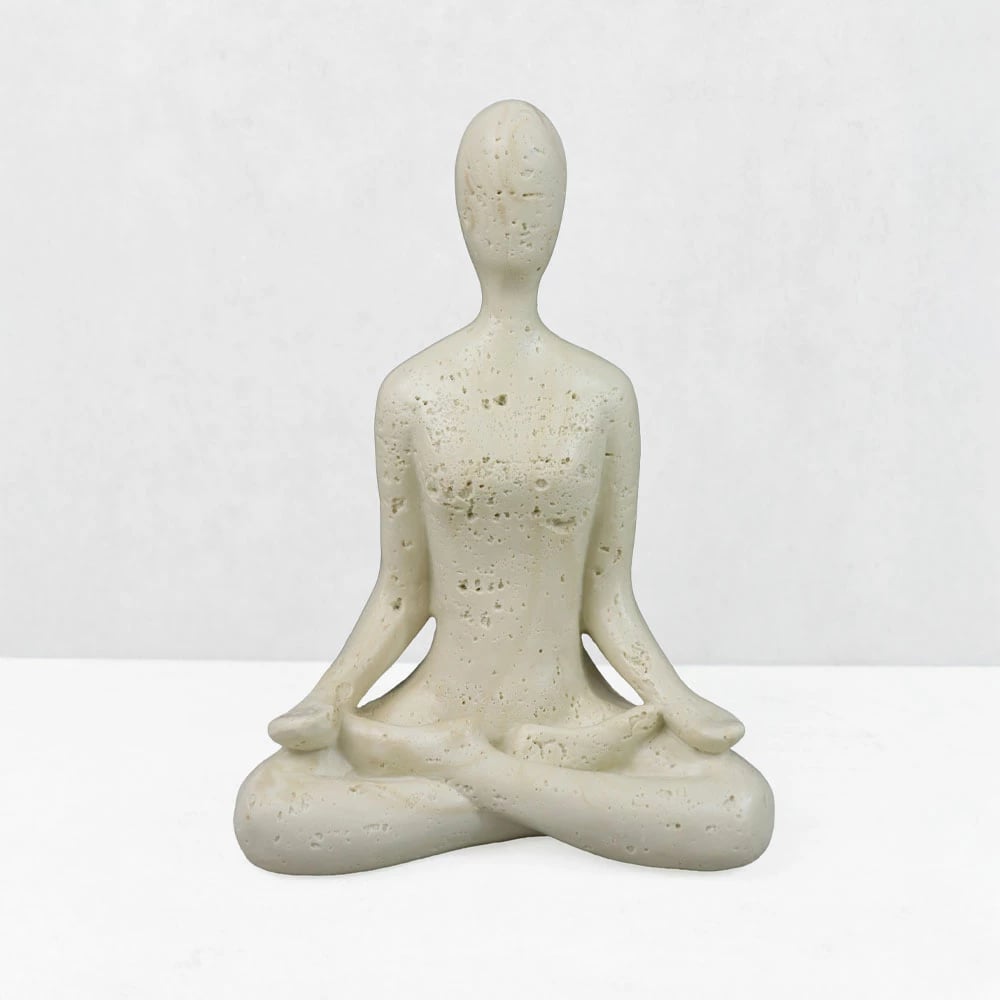 Dekor MORPH III, trup, 13x7.5x17.5cm, rrëshirë, bezhë