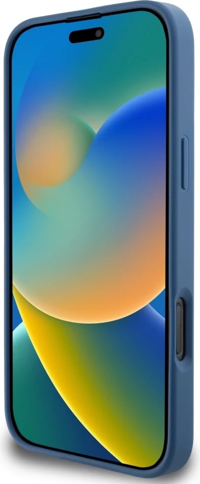 Mbështjellës Guess HC PU 4G Small 4G and Classic MagSafe për iPhone 16 Pro Max, Blu