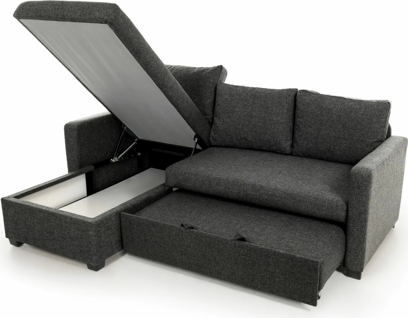 Kënd-sofë krevate Atelier del Sofa, ngjyrë gri e errët