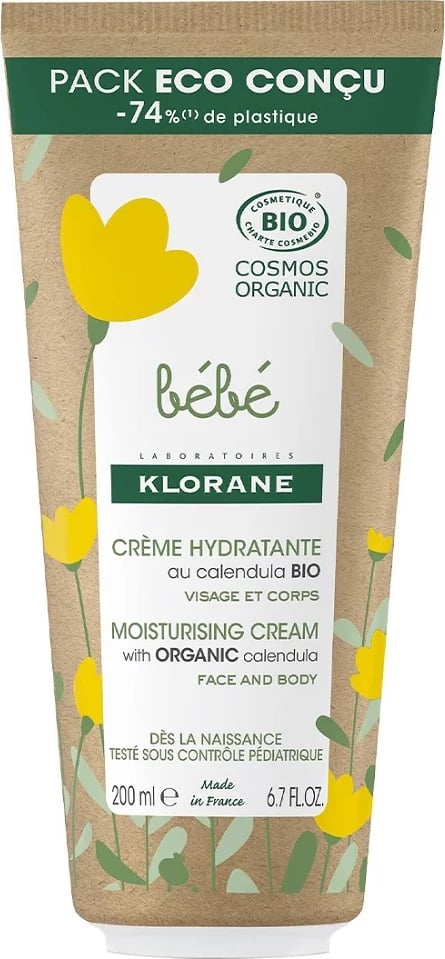 Krem hidratues për fytyrë dhe trup Klorane Bebe Moisturising Cream për fëmijë 200ml
