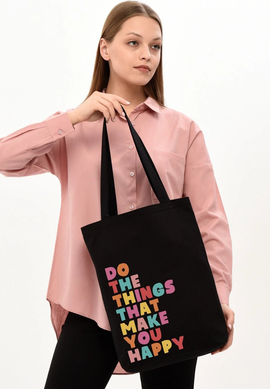 Çantë tote Zoozie Bags, 1473, e zezë, 35x40x8cm
