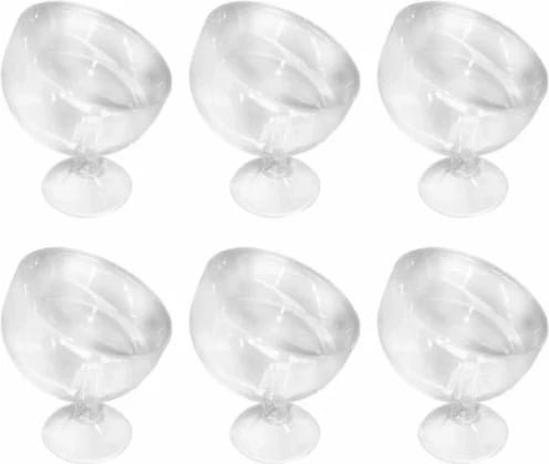 Set lugësh akulloreje prej qelqi, 6 copë, Hermia, MAGX6-001