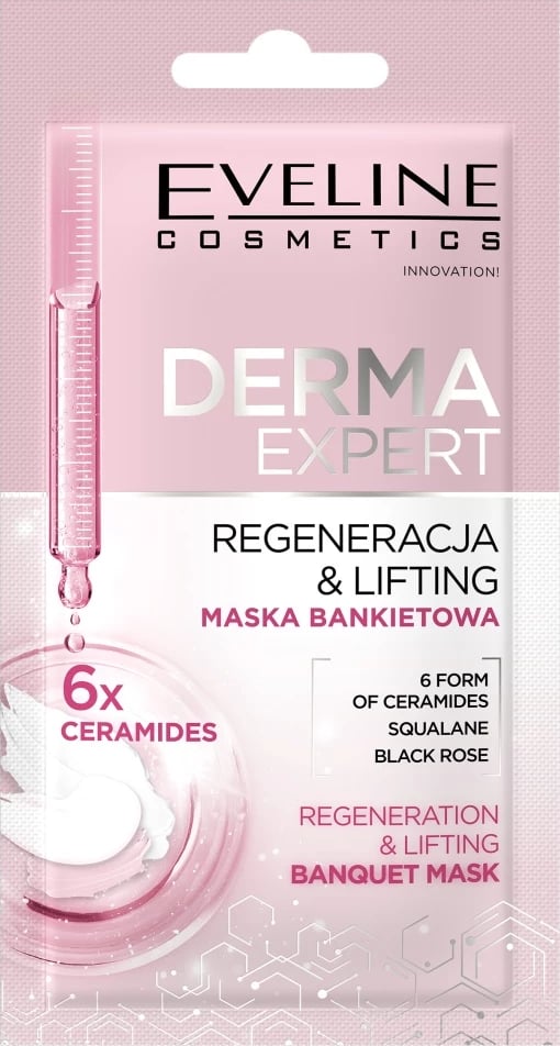 Maskë për fytyrë Eveline Cosmetics Derma Expert Lifting and Regenerating Banquet Mask për femra 8ml