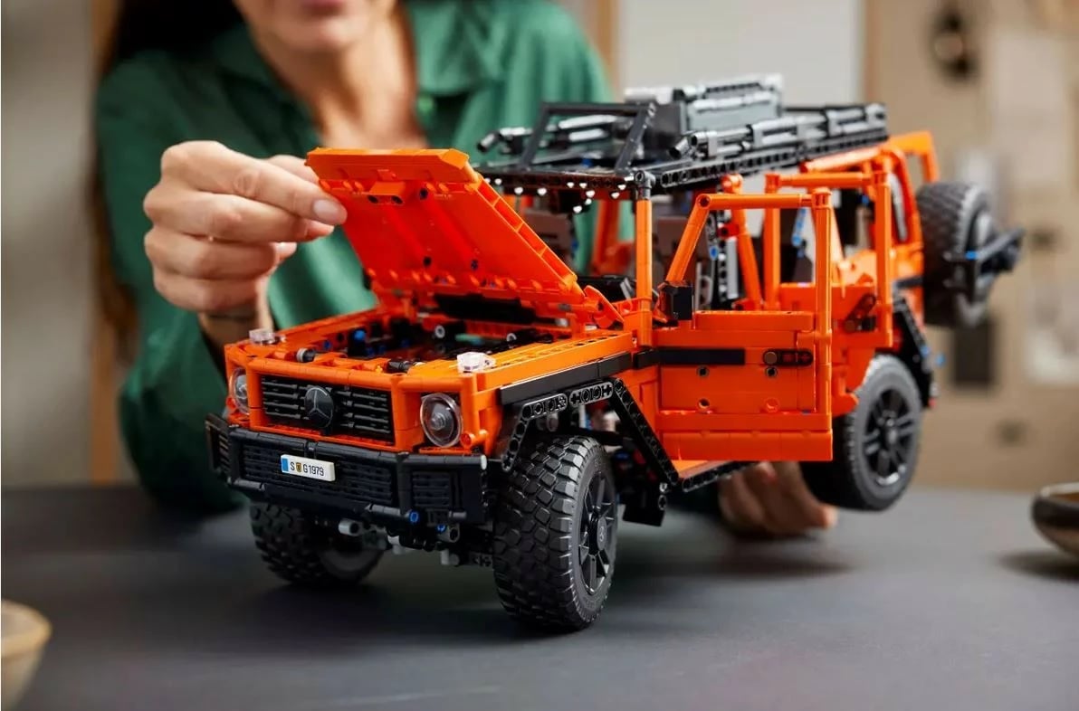 Set ndërtimi LEGO Technic Mercedes-Benz G 500, 42177, 2891 pjesë, portokalli