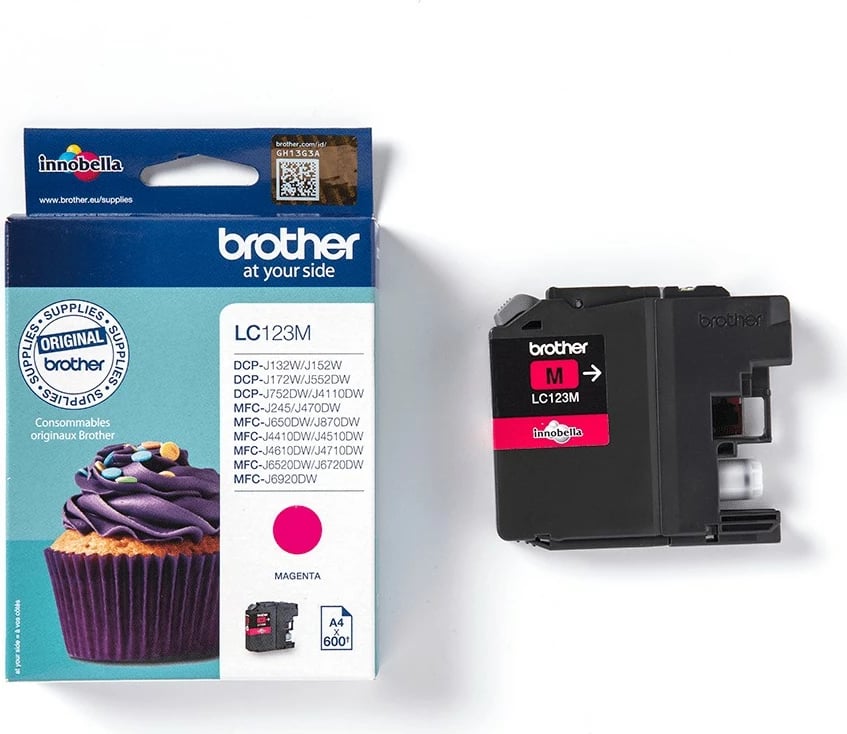 Toner Brother LC123M, Magenta, 600 faqe