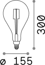 Llambë E27 Goccia 08W 2200K CRI80