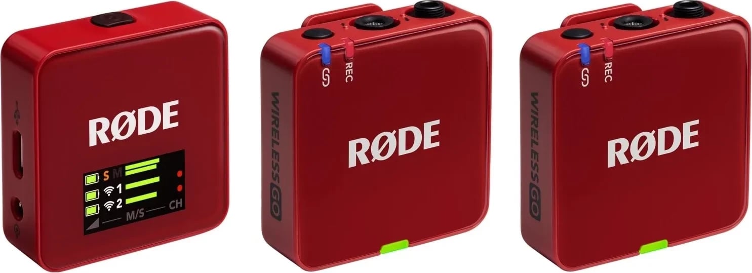 Mikrofon wireless RODE Wireless GO III i kuq