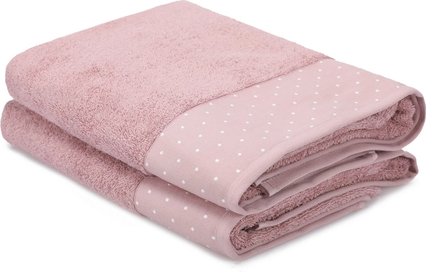 Set peshqirësh për banjo (2 copë), Mijölnir, Pitircik, ngjyrë trëndafili i zbehtë