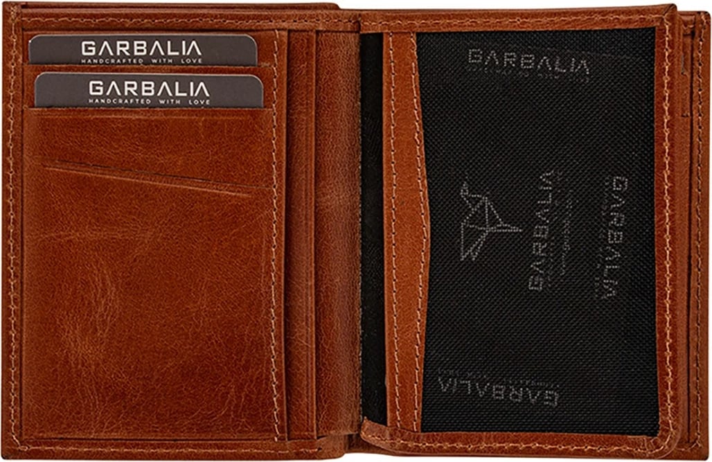 Portofol për burra, lëkurë natyrale, ngjyrë tan, Zoozie Bags, Gomez