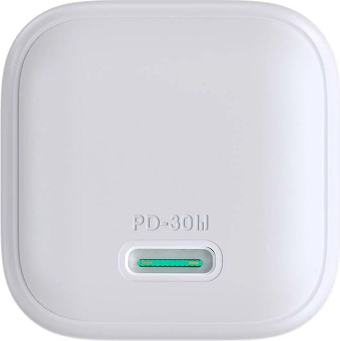 Karikues Joyroom JR-TCG15 Mini 30W GaN, USB-C, i bardhë