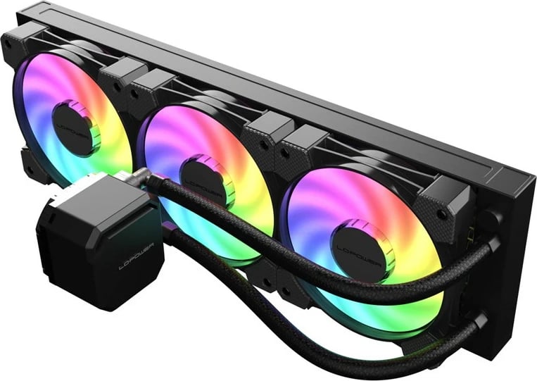 Ftohës me lëng all-in-one LC-Power LC-CC-360-B-ARGB, 3x120mm, ARGB, i zi
