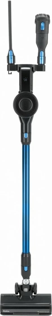 Fshesë pa kabllo Amica VGB 6010, 0.6L, 30min, 275W, filtër EPA, motor BLDC, pa qese, e zezë/blu, set me aksesorë