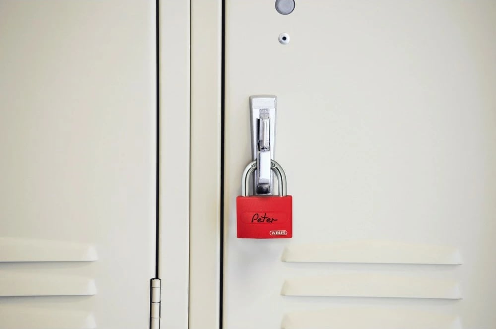 Dry ABUS MyLock T65AL, 62mm, i kuq