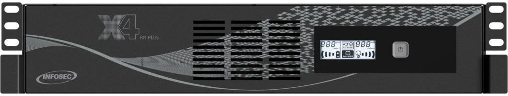 UPS Infosec X4 600 RM Plus, 0.6 kVA, 360 W, 6 dalje AC, E zezë UPS Infosec X4 600 RM Plus, 0.6 kVA, 360 W, 6 dalje AC, E zezë