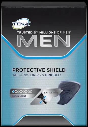 Mbrojtëse higjienike për meshkuj TENA Men Protective Shield, 14 copë, e zezë