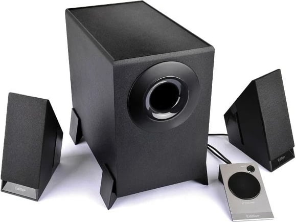 Sistem zëri Edifier M1360 2.1, 8.5W, për PC, dru, i zi