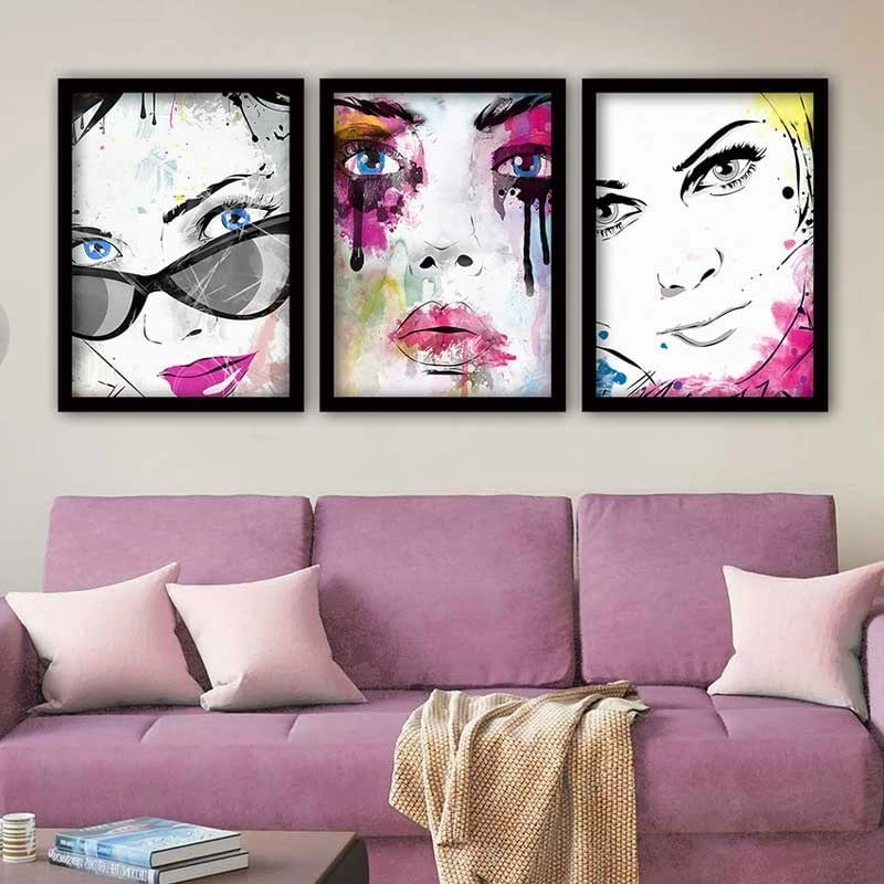 Pikturë dekorative me kornizë (3 copë), Wallity, 3SC_3848730_3545