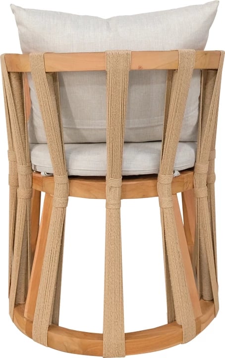 Karrige Morani skelet dru tik dhe pëlhurë, ngjyrë natyrale, 61x66x75cm