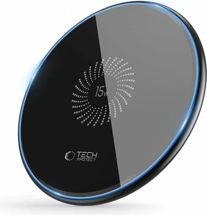 Karikues wireless Tech-Protect QI15W-C1, 15W, me LED, i zi