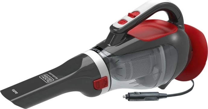 Fshesë elektrike portative Black & Decker, 12V, 0.61 L, e kuqe/hiri