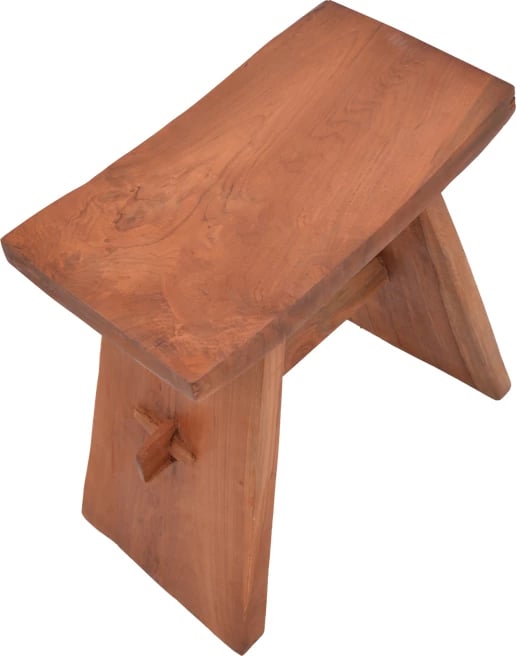 Karrige për bar Shogun, dru teak, ngjyrë natyrale, 46x28x46cm
