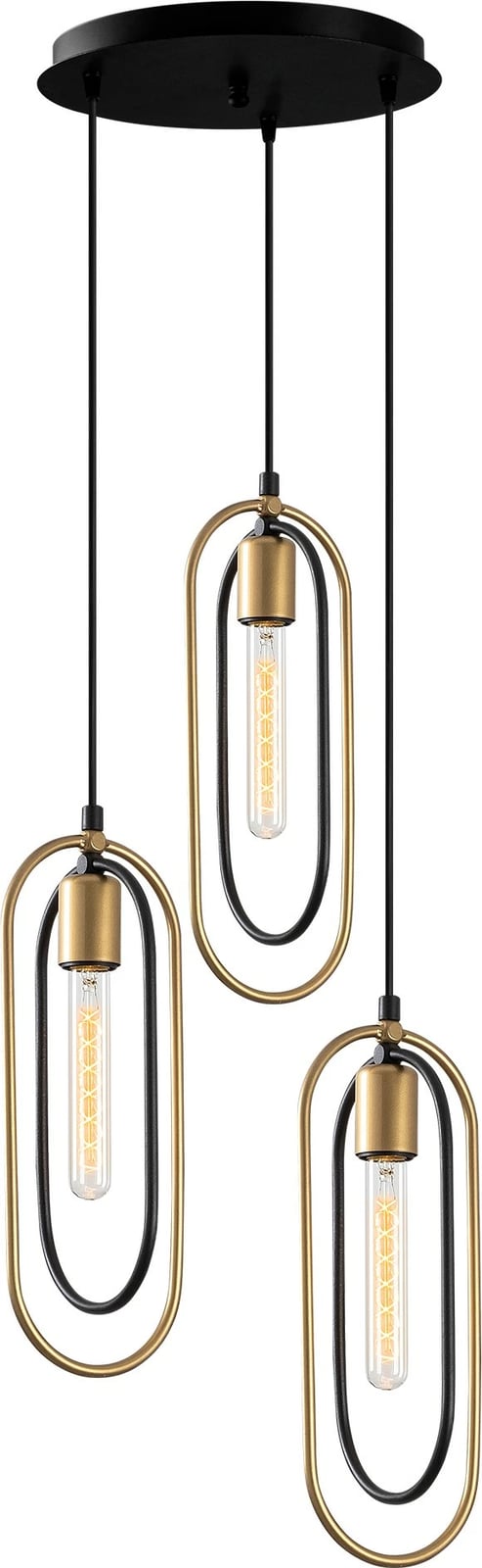 Llambë tavani moderne Opviq, Cerco - 2021, e zezë dhe ari