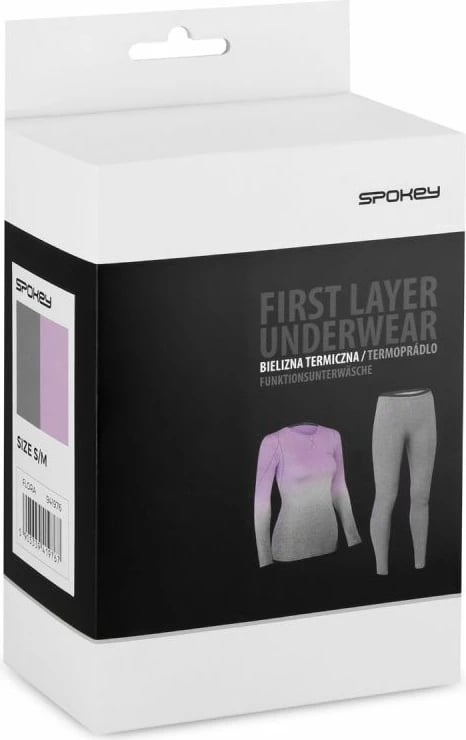 Veshje termoaktive për femra Spokey, ngjyrë vjollcë dhe gri Veshje termoaktive për femra Spokey, ngjyrë vjollcë dhe gri