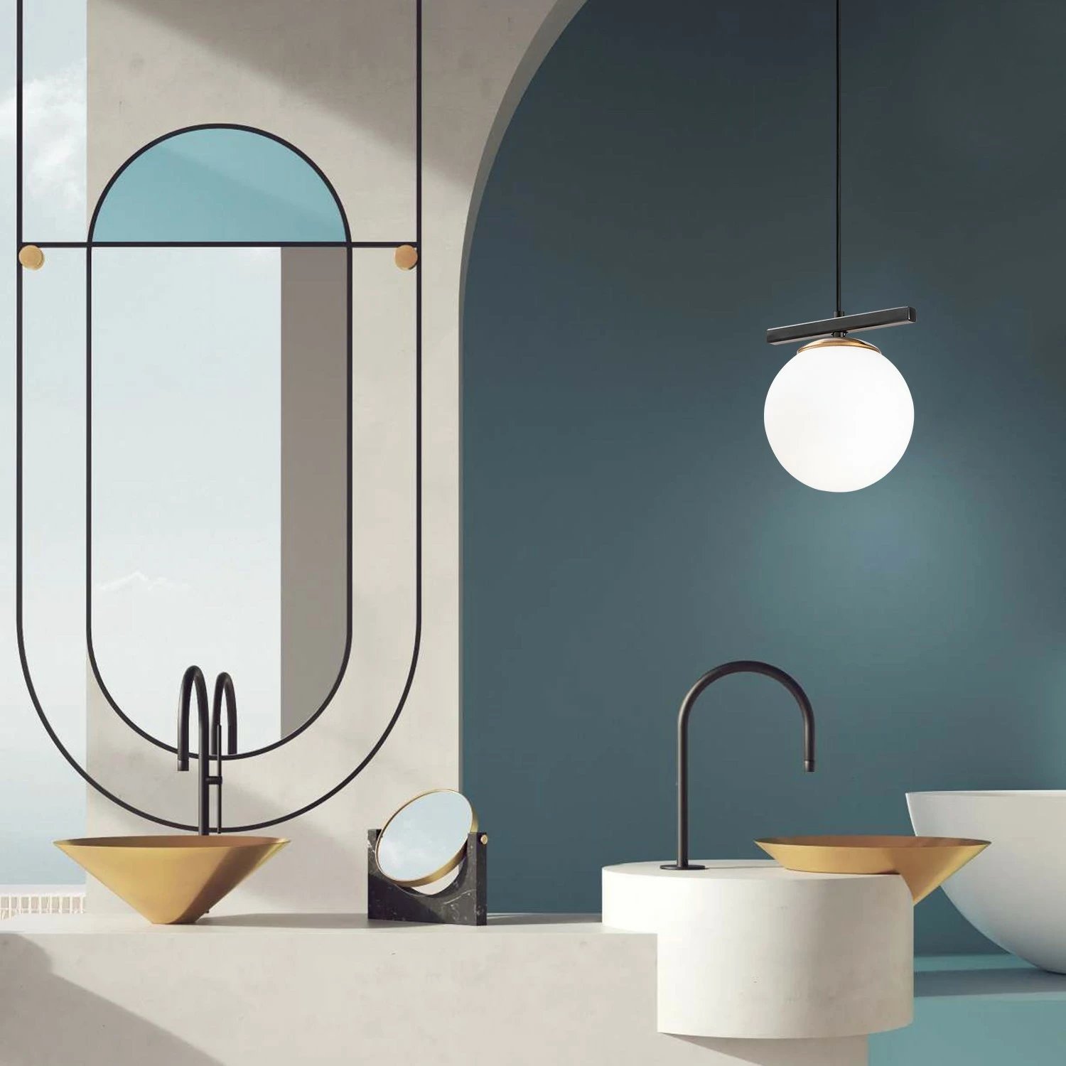 Llambë tavani Opviq, Üzüm - 6261, e bardhë dhe e zezë