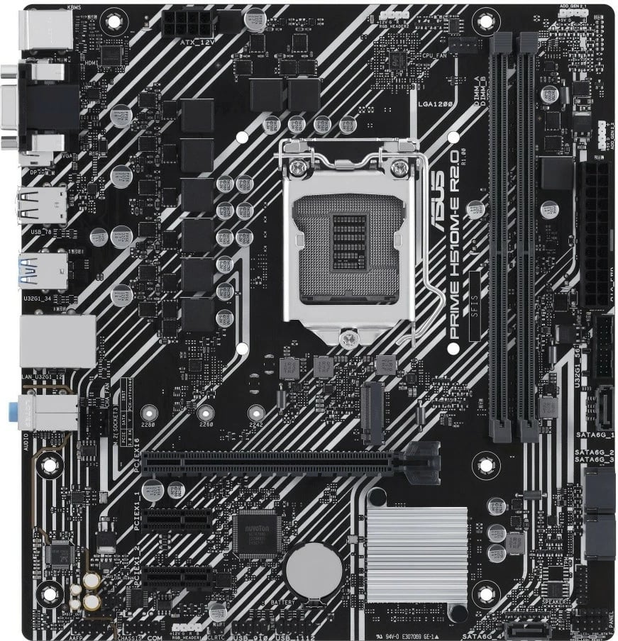 Pllakë amë Asus PRIME H510M-E R2.0, LGA1200, micro ATX, DDR4, e zezë