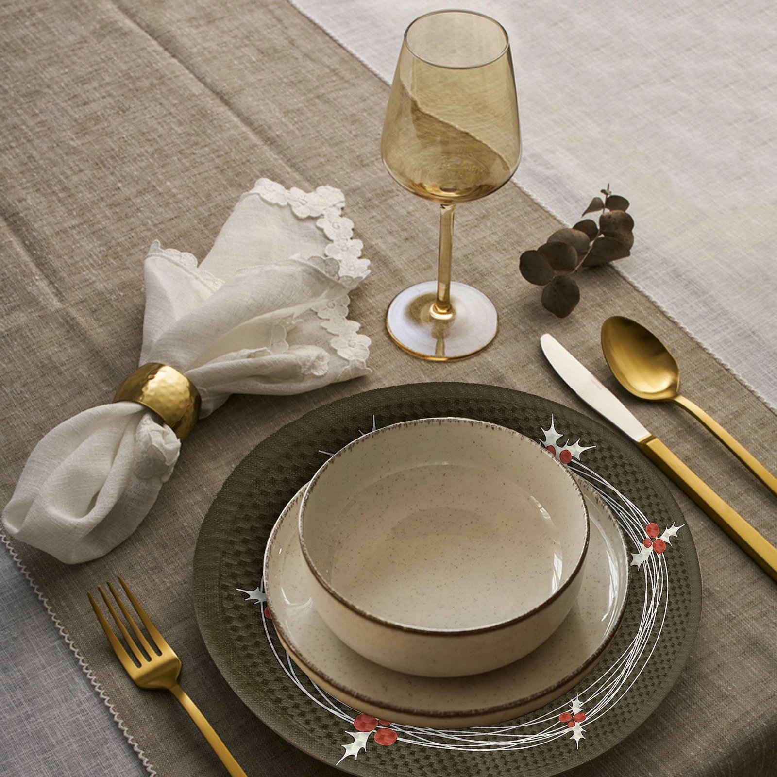 Set nënshtrues tavoline Hermia Concept, shumëngjyrësh, 2290Supla, 4 copë