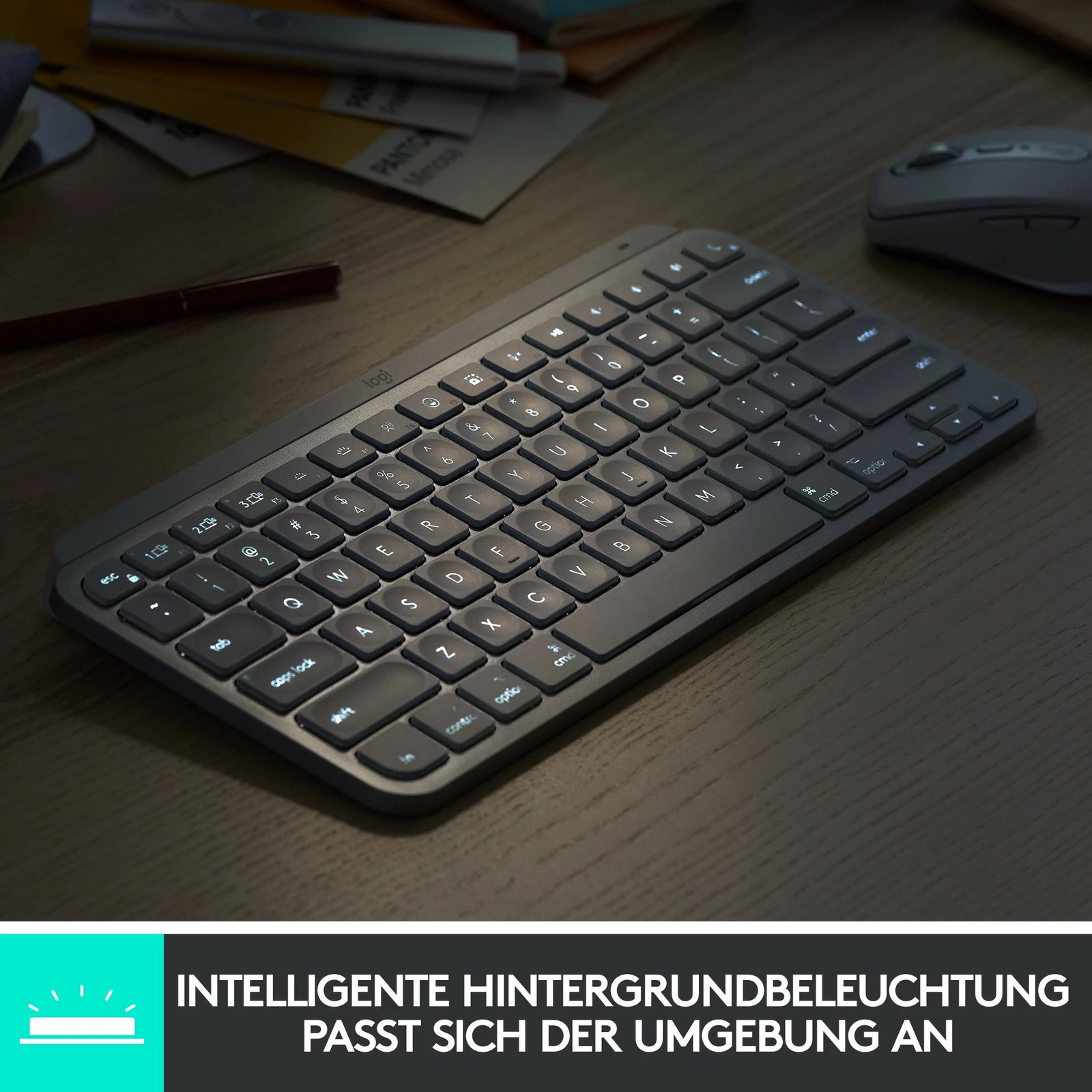 Tastierë Logitech MX Keys Mini, Wireless, Bluetooth, Graphite Tastierë Logitech MX Keys Mini, Wireless, Bluetooth, Graphite