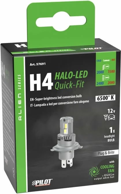 Lampa Led H4 12v 25w P43t 1pcs