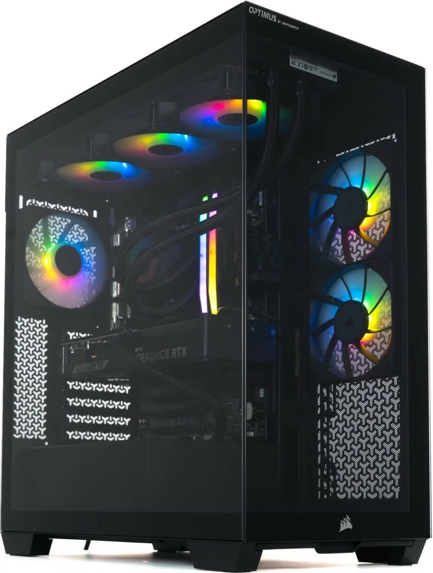 Kompjuter gaming, OPTIMUS, E-Sport GB550T-CR11, Ryzen 7 5800X, 16GB RAM, 1TB SSD, GeForce RTX 5070 12GB, Windows 11 Home, i zi