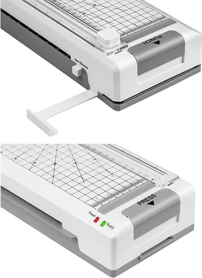 Laminator Tracer TRL-7 All-in-One WH, A4, i bardhë/gri