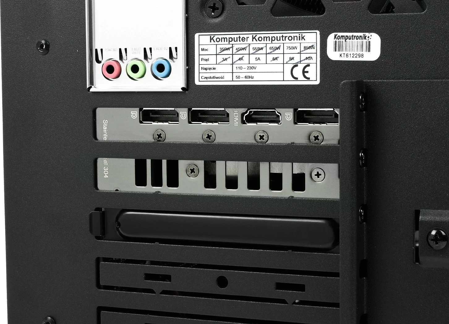 Kompjuter Komputronik Pro X513 [E8], Intel Core i5-13400F, 64GB RAM, RTX 4060 Ti 8GB, 2TB SSD, 4TB HDD, Windows 11 Pro, e zezë
